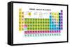 Periodic Table of the Elements with Atomic Number, Symbol and Weight-charobnica-Framed Stretched Canvas