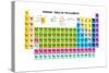 Periodic Table of the Elements with Atomic Number, Symbol and Weight-charobnica-Stretched Canvas