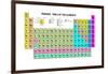 Periodic Table of the Elements with Atomic Number, Symbol and Weight-charobnica-Framed Art Print