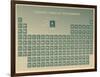 Periodic Table of the Elements with Atomic Number, Symbol and Weight-charobnica-Framed Art Print
