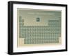 Periodic Table of the Elements with Atomic Number, Symbol and Weight-charobnica-Framed Art Print