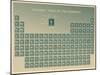 Periodic Table of the Elements with Atomic Number, Symbol and Weight-charobnica-Mounted Art Print