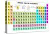 Periodic Table of the Elements with Symbol and Atomic Number-charobnica-Stretched Canvas