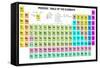 Periodic Table of the Elements with Symbol and Atomic Number-charobnica-Framed Stretched Canvas