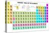 Periodic Table of the Elements with Symbol and Atomic Number-charobnica-Stretched Canvas