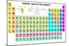 Periodic Table of the Elements with Symbol and Atomic Number-charobnica-Mounted Art Print