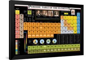 Periodic Table of the Elements-Libero Patrignani-Framed Art Print