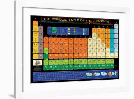 Periodic Table of the Elements-null-Framed Art Print