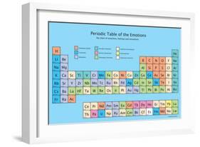 Periodic Table of the Emotions-Larry Villarin-Framed Giclee Print