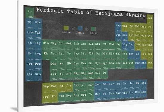 Periodic Table-Ali Potman-Framed Giclee Print