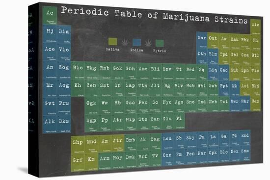 Periodic Table-Ali Potman-Stretched Canvas