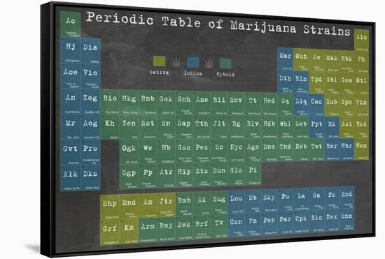 Periodic Table-Ali Potman-Framed Stretched Canvas