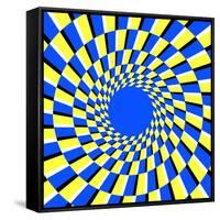 Peripheral Drift Illusion-Science Photo Library-Framed Stretched Canvas