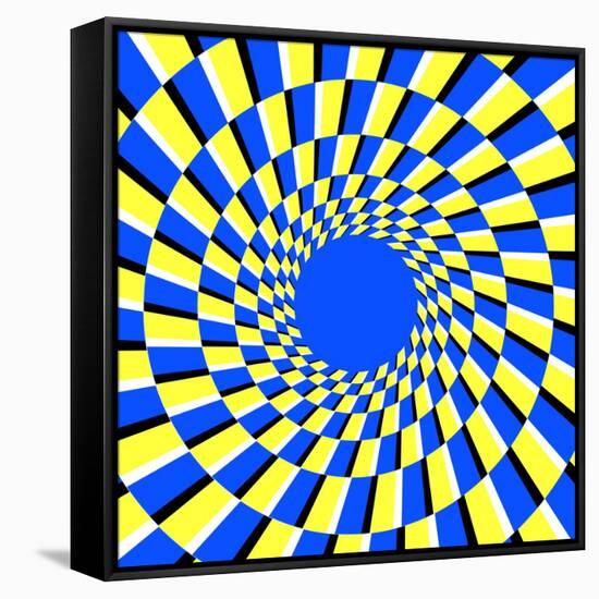 Peripheral Drift Illusion-Science Photo Library-Framed Stretched Canvas