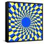 Peripheral Drift Illusion-Science Photo Library-Framed Stretched Canvas