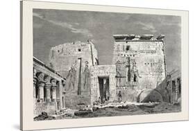 Peristyle in the Temple of Isis on the Islan of Philae. Egypt, 1879-null-Stretched Canvas