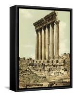 Peristyle of the Temple of Jupiter, Baalbek, C.1880-1900-null-Framed Stretched Canvas