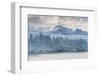 Perito Moreno glacier and mountain peak under a moody sky, Los Glaciares National Park, Argentina-francesco vaninetti-Framed Photographic Print