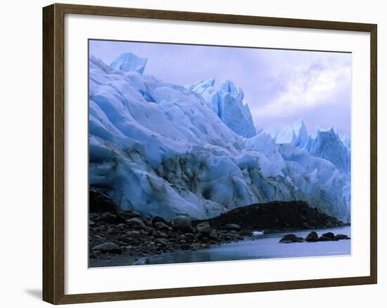 Perito Moreno Glacier and Terminal Moraine, Los Glaciares National Park, Argentina-Pete Oxford-Framed Photographic Print