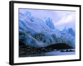 Perito Moreno Glacier and Terminal Moraine, Los Glaciares National Park, Argentina-Pete Oxford-Framed Photographic Print