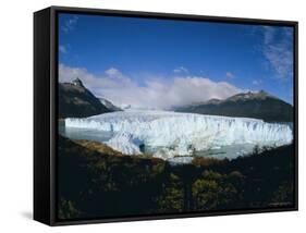 Perito Moreno Glacier, Has Almost Dammed the Tempano Channel, Patagonia, Argentina-Louise Murray-Framed Stretched Canvas