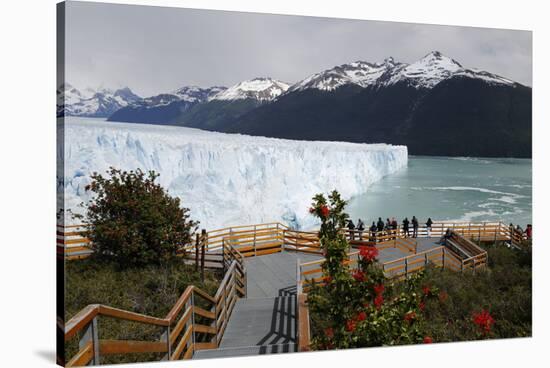 Perito Moreno Glacier on Lago Argentino, El Calafate, Parque Nacional Los Glaciares, UNESCO World H-Stuart Black-Stretched Canvas