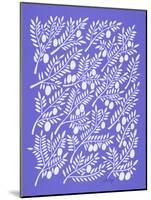 Periwinkle Olive Branches-Cat Coquillette-Mounted Giclee Print