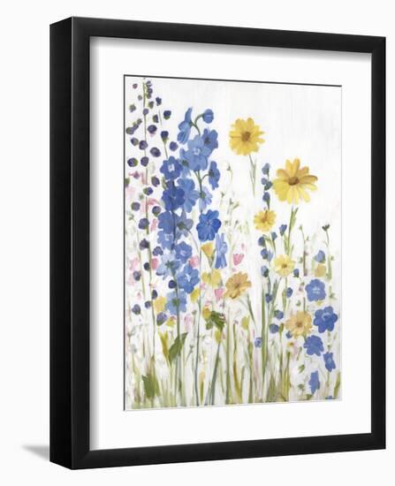 Periwinkle Wildflowers I-Sandra Iafrate-Framed Art Print