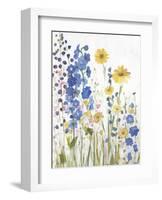 Periwinkle Wildflowers I-Sandra Iafrate-Framed Art Print