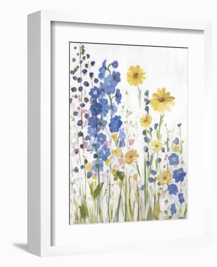 Periwinkle Wildflowers I-Sandra Iafrate-Framed Art Print