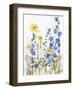 Periwinkle Wildflowers II-Sandra Iafrate-Framed Art Print