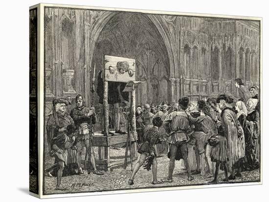 Perkin Warbeck Claimant to the English Crown is Placed in the Pillory on the Orders of Henry VII-H.m. Paget-Stretched Canvas