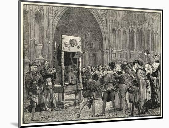 Perkin Warbeck Claimant to the English Crown is Placed in the Pillory on the Orders of Henry VII-H.m. Paget-Mounted Art Print