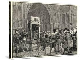 Perkin Warbeck Claimant to the English Crown is Placed in the Pillory on the Orders of Henry VII-H.m. Paget-Stretched Canvas