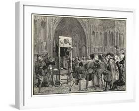 Perkin Warbeck Claimant to the English Crown is Placed in the Pillory on the Orders of Henry VII-H.m. Paget-Framed Art Print