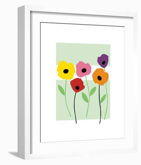 Perky Poppies-Muriel Verger-Framed Giclee Print