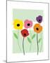 Perky Poppies-Muriel Verger-Mounted Giclee Print