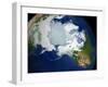 Permafrost, Snow Cover, and Sea Ice Surface Temperature over the Arctic Region-Stocktrek Images-Framed Photographic Print