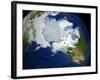 Permafrost, Snow Cover, and Sea Ice Surface Temperature over the Arctic Region-Stocktrek Images-Framed Photographic Print