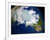 Permafrost, Snow Cover, and Sea Ice Surface Temperature over the Arctic Region-Stocktrek Images-Framed Photographic Print