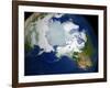 Permafrost, Snow Cover, and Sea Ice Surface Temperature over the Arctic Region-Stocktrek Images-Framed Photographic Print