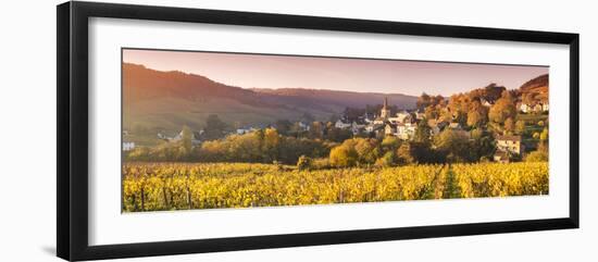 Pernand-Vergelesses and its Vineyards, Cote D'Or, Burgundy, France-Matteo Colombo-Framed Photographic Print