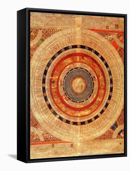 Perpetual Calendar, Catalan Atlas, 1375-Science Source-Framed Stretched Canvas