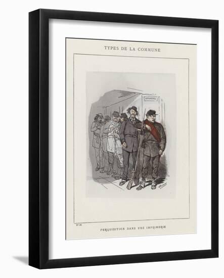 Perquisition Dans Une Imprimerie-Charles Albert d'Arnoux Bertall-Framed Giclee Print