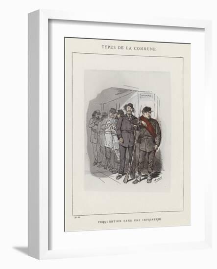 Perquisition Dans Une Imprimerie-Charles Albert d'Arnoux Bertall-Framed Giclee Print