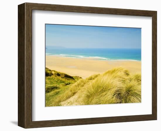 Perran Bay at Newquay-John Harper-Framed Photographic Print