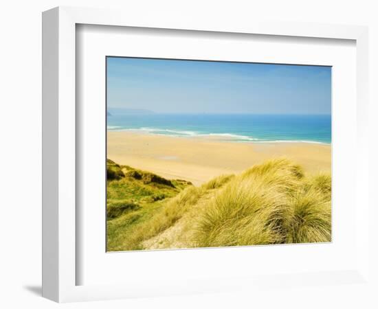 Perran Bay at Newquay-John Harper-Framed Photographic Print