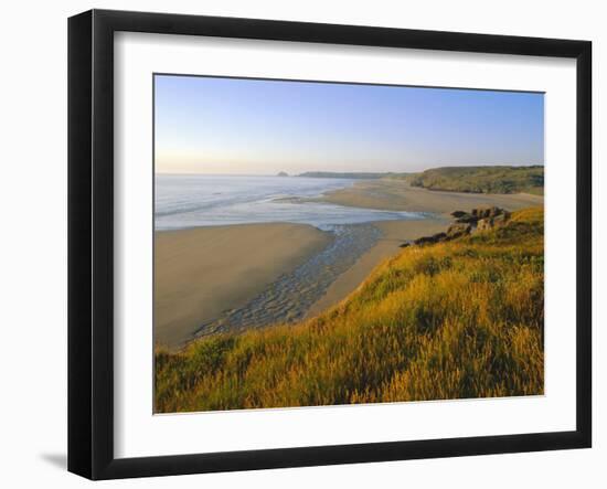 Perran Porth Beach, Perran Porth, Cornwall, England,UK-Neale Clarke-Framed Photographic Print