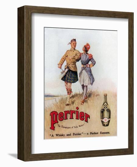 Perrier Advertisment-null-Framed Giclee Print