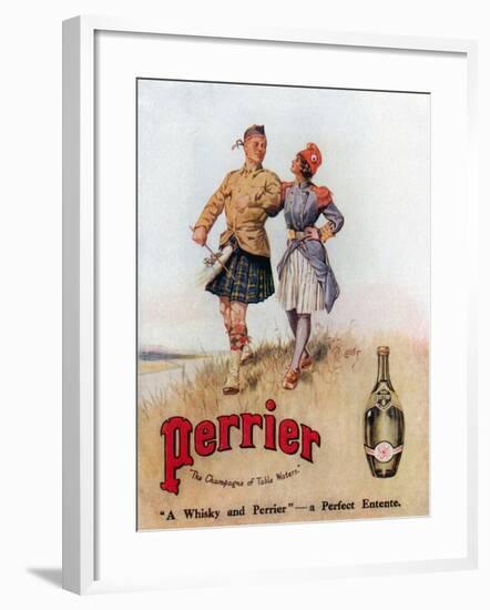 Perrier Advertisment-null-Framed Giclee Print